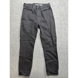 Signature Levi Strauss women's high-rise ankle‎ skinny black jeans Size 6 W28